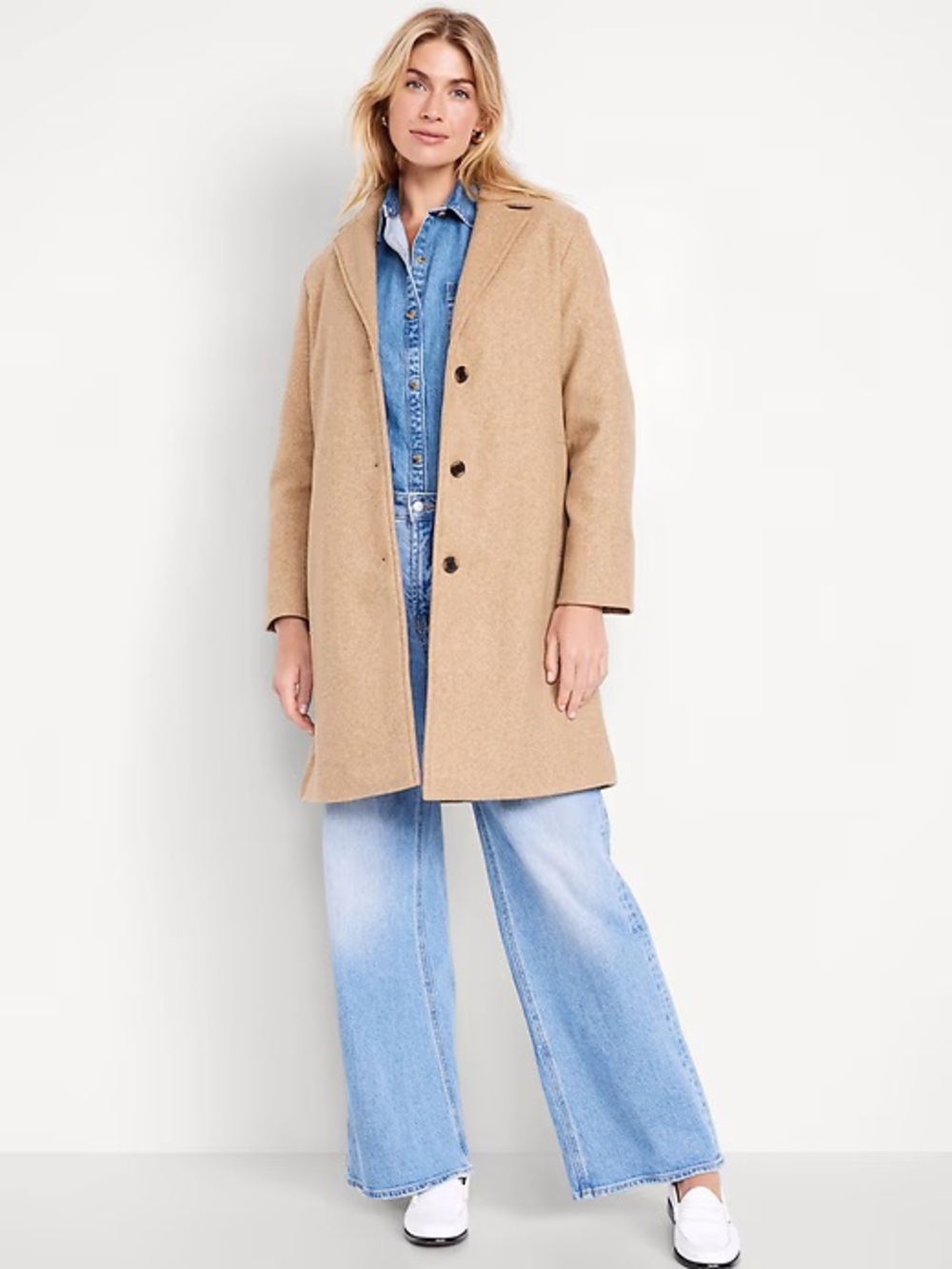 Old Navy Relaxed Car Coat - Camel